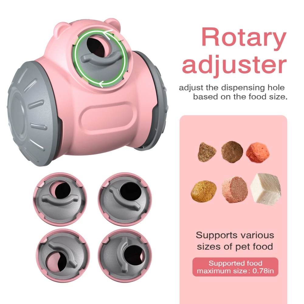 Bear Slow Feeder Dog Toy | Adjustable Treat Dispenser for All Size Breeds