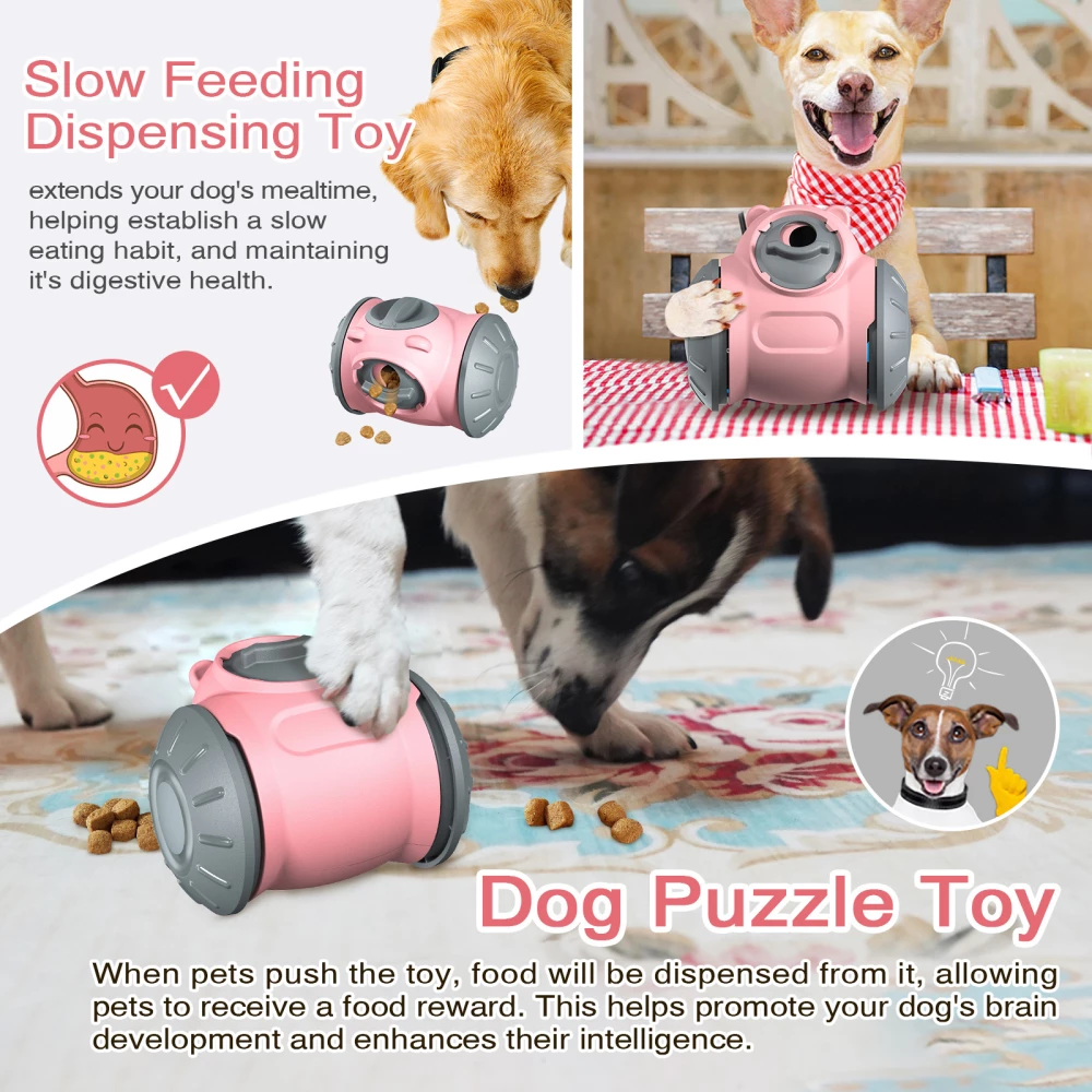 Bear Slow Feeder Dog Toy | Adjustable Treat Dispenser for All Size Breeds