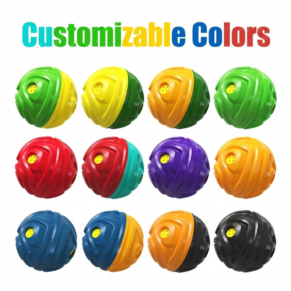 Squeaky Textured Dog Chew Ball | 3 Sounds + Soft TPR Hard ABS | Wholesale