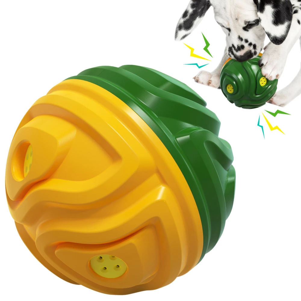 Squeaky Textured Dog Chew Ball | 3 Sounds + Soft TPR Hard ABS | Wholesale